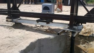 Купить сваи для ворот в Дагестанские Огни. Заказать ворота на сваях под ключ от 21467 руб